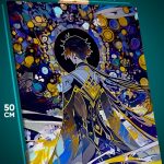 Картина на стену Геншин Импакт Игра Чжун Ли 40x50