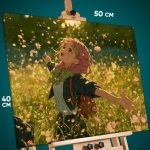 Картина на стену Клинок рассекающий демонов Аниме Мицури 40x50