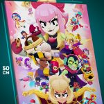 Картина на стену Brawl Stars Игра 40x50