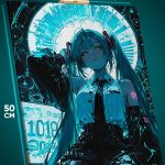 Картина на стену Vocaloid Мику Хатсуне 40x50
