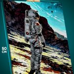 Картина на стену Космос космонавт 40x50