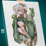 Картина на стену Геншин Импакт Игра Нахида 40x50