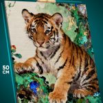 Картина на стену Животные тигренок 40x50