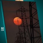 Картина на стену Пейзаж городской луна 40x50
