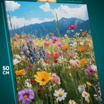Картина на стену Цветы поле 40x50