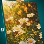 Картина на стену Цветы ромашки 40x50