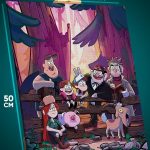Картина на стену Мультсериалы Гравити Фолз 40x50