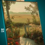 Картина на стену Пейзаж летний сад 40x50