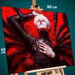 Картина на стену Токийский гуль Аниме Канеки Кен 40x50