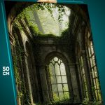 Картина на стену Пейзаж летний природа заброшенный храм 40x50