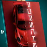 Картина на стену Авто Porshe Порше 40x50