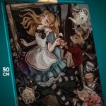 Картина на стену Мультфильмы Дисней Алиса в стране чудес 40x50