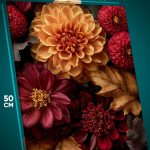 Картина на стену Цветы георгины 40x50