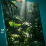 Картина на стену Пейзаж летний природа джунгли тропики 40x50