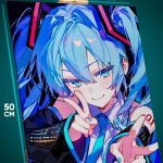 Картина на стену Vocaloid Мику Хатсуне 40x50