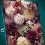 Картина на стену Цветы хризантемы пионы 40x50
