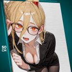Картина на стену Человек-бензопила Аниме Пауэр девушка демон 40x50