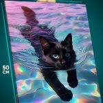 Картина на стену Котики плавает 40x50