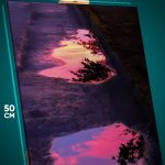 Картина на стену Пейзаж летний отражения в воде 40x50