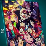 Картина на стену Мультсериалы Гравити Фолз 40x50