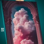 Картина на стену Религия арка облака 40x50