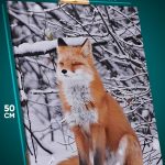 Картина на стену Животные лиса зима 40x50