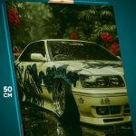 Картина на стену Авто дождь 40x50