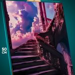 Картина на стену Религия лестница ведущая в небо 40x50