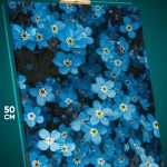 Картина на стену Цветы синие поле 40x50