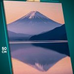 Картина на стену Пейзаж лесной природа гора Фудзияма озеро 40x50