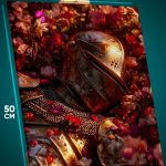 Картина на стену Темная фэнтези рыцарь отдыхает 40x50