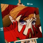 Картина на стену Евангелион Аниме Аска 40x50