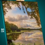 Картина на стену Пейзаж лесной природа река 40x50