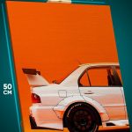 Картина на стену Авто сзади 40x50