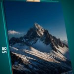 Картина на стену Пейзаж зимний природа горы 40x50