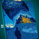 Картина на стену Абстракция дом 40x50