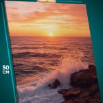 Картина на стену Пейзаж морской природа закат волны 40x50