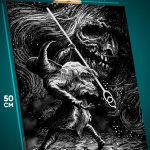 Картина на стену Dark Souls Игра сражение со злом 40x50