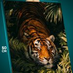 Картина на стену Животные тигр спит 40x50