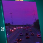 Картина на стену Пейзаж городской авто дорога 40x50