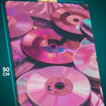 Картина на стену Музыка виниловая пластинка 40x50