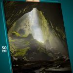 Картина на стену Пейзаж летний природа пещера 40x50