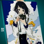 Картина на стену Девушка Аниме-арт фотограф 40x50