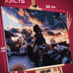Картина по номерам Клинок рассекающий демонов Аниме Тандзиро 40x50