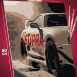 Картина по номерам Авто Toyota Supra 40x50