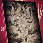 Картина по номерам Япония Кицунэ лиса 40x50