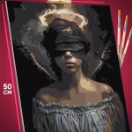 Картина по номерам Религия ангел падший девушка 40x50