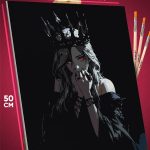 Картина по номерам Темная фэнтези девушка королева 40x50