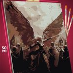 Картина по номерам Религия девушка ангел архангел 40x50