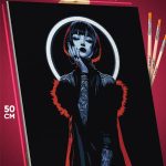 Картина по номерам Девушка Арт стильная 40x50